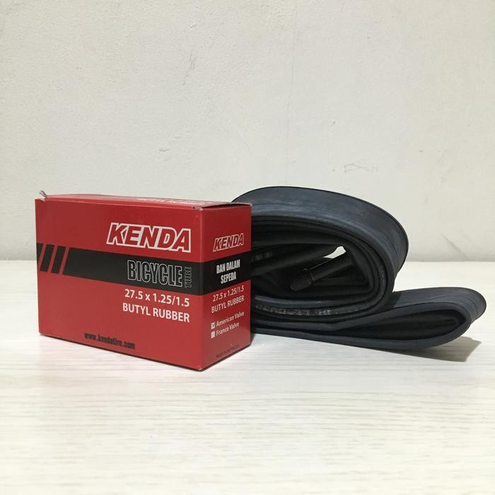 Ban Dalam Sepeda 27.5 x1.25 1.5 1.75 2.10 2.35 KENDA Kecil Besar FV AV - 2.10 - 2.35 AV Terlaris