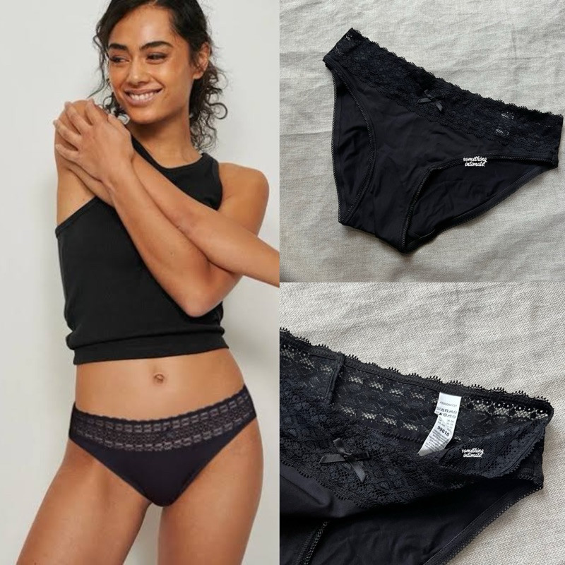 VARIANCE Cooling Lace Panty / LINDEX Eco Modal Seamless High Rise Panty Brief Celana Dalam Highwaist