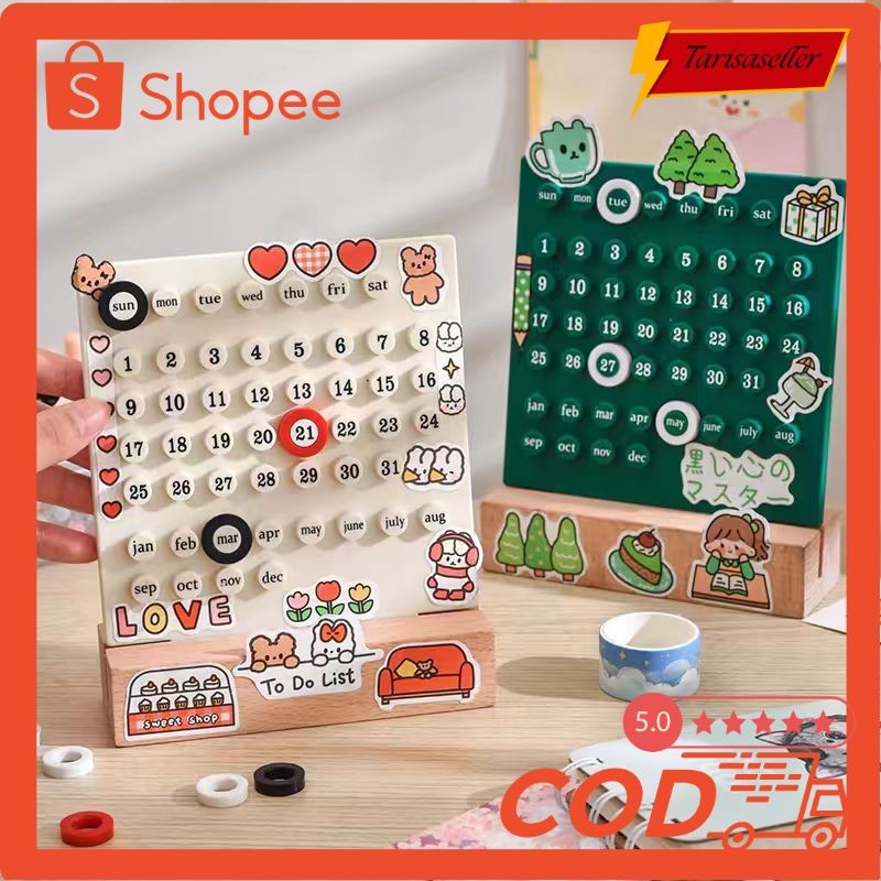 

TSS Kalender Meja Abadi Permanent Calendar Diy Kalender COD