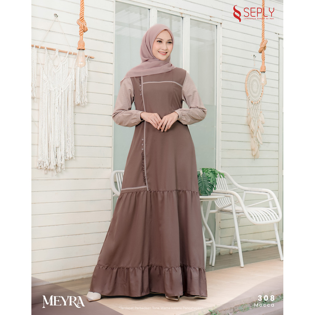 Meyra 308 Pakaian Muslimah Wanita Dewasa Gamis Daily by Ethica