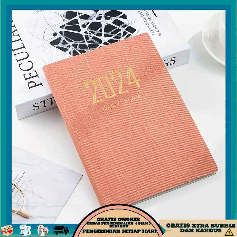 

MINKYS Buku Catatan Harian 2024 Notebook Planner 365 Days 64 Sheet - MK5