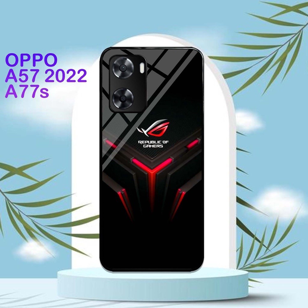 HARD CASE GLOSSY Oppo A57 2022 | A77S | CASING HP KILAU Motif ROG 2
