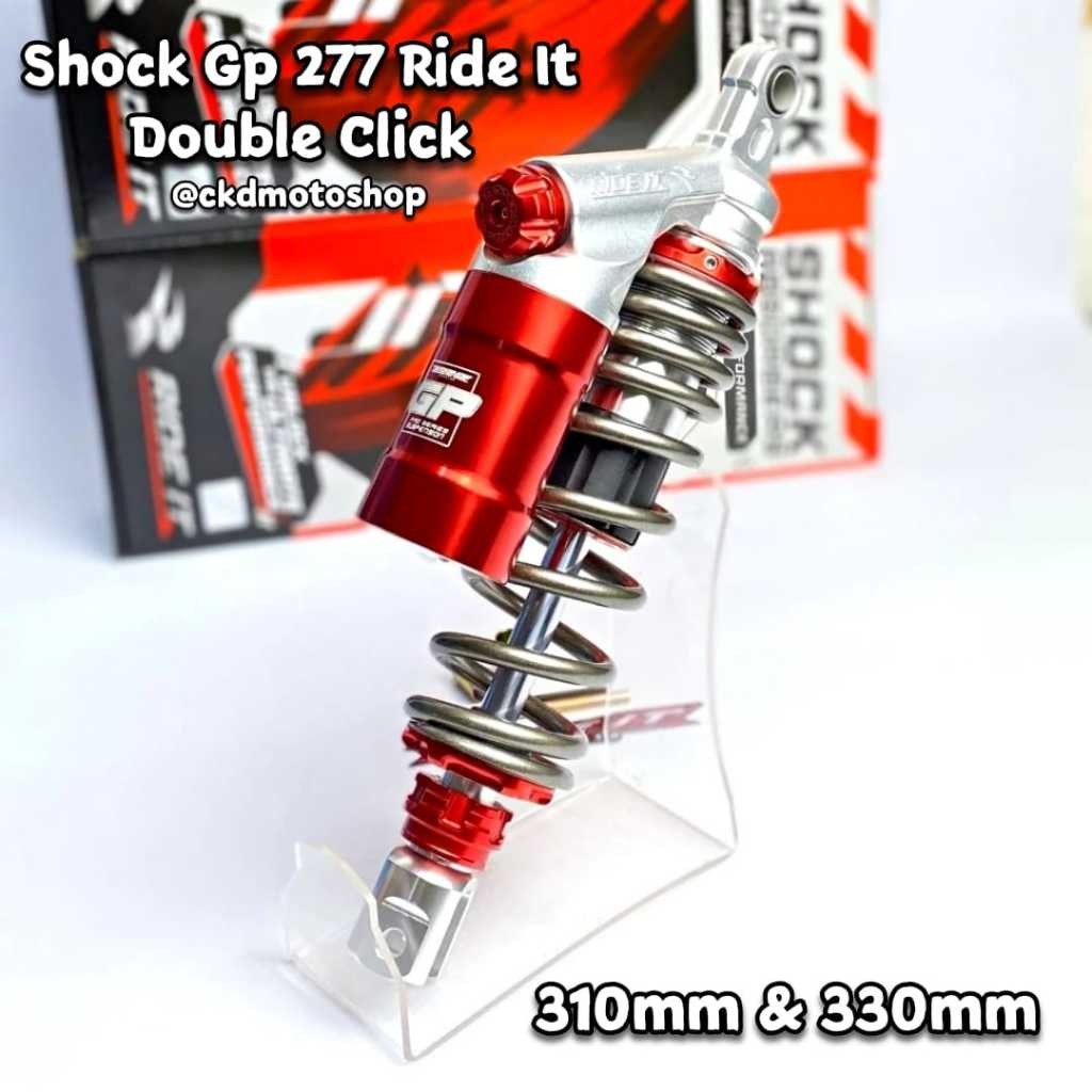 SHOCK RIDE IT GP 277 DC MIO VARIO BEST SCOOPY DOUBLE KLIK FUNGSI UK310MM UK330MM RIDE IT