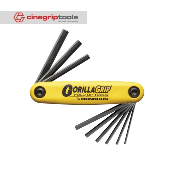 Kunci L lipat - GORILLA GRIP - BONDHUS - HF9