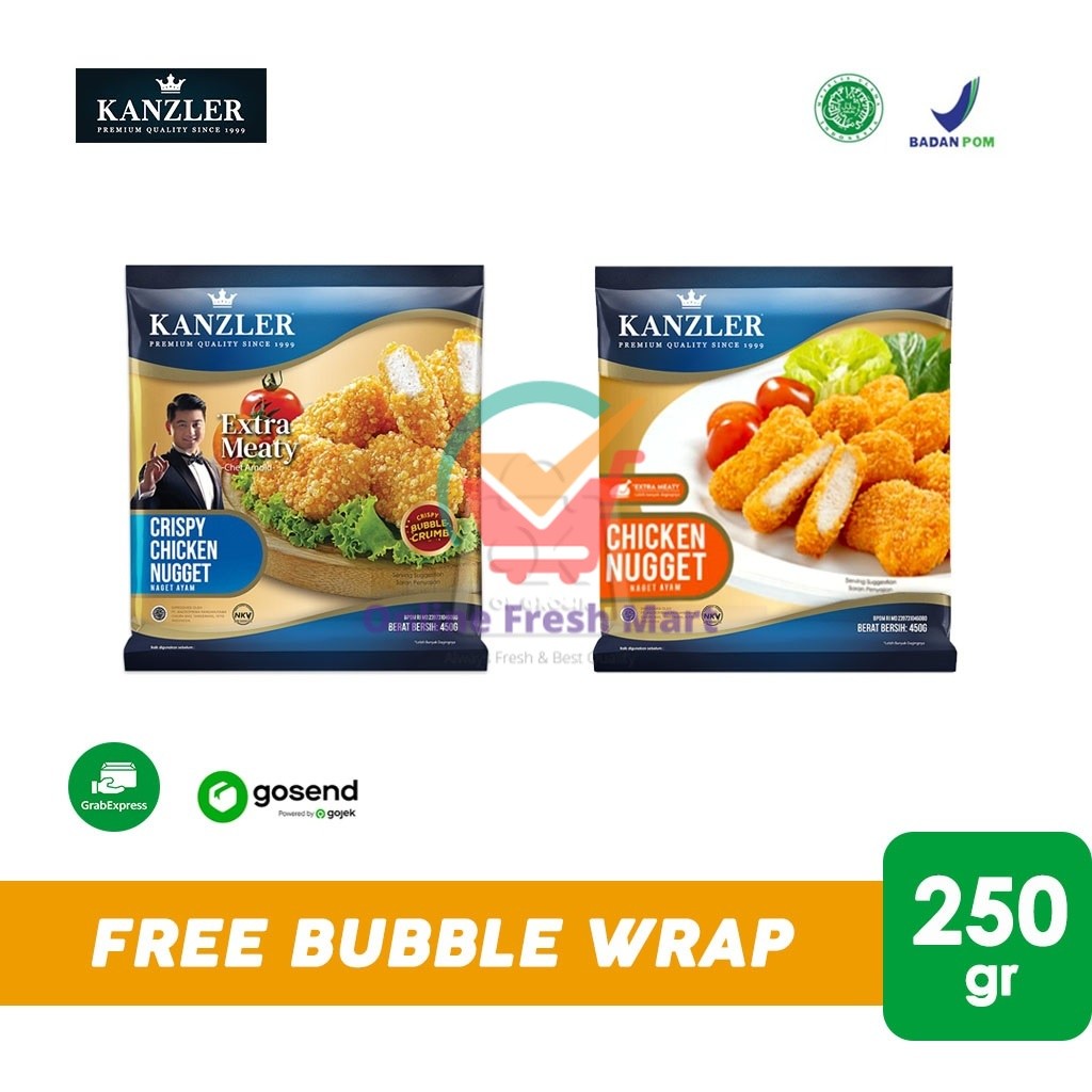 

Kanzler Chicken Nugget / Olahan Ikan 450gr (KHUSUS INSTANT) - Online Fresh Mart Denpasar