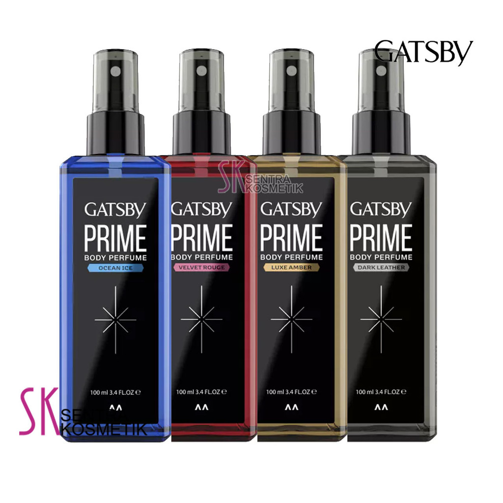 GATSBY Parfum Prime Body Spray Perfume Spray Pria 100 ml Rouge