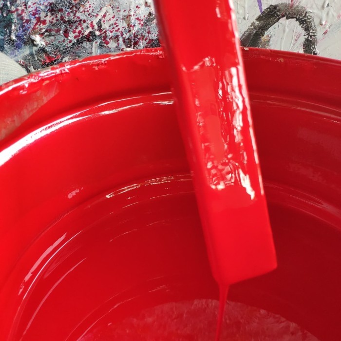 cat duco / cet duco untk kayu besi warna merah cabai sekilo / seliter