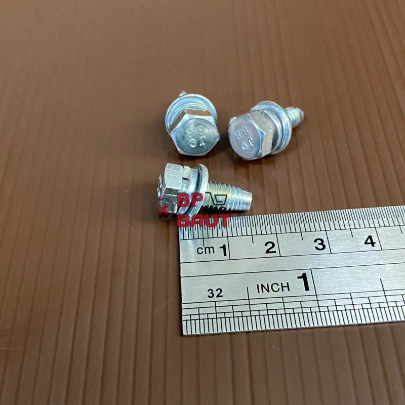 1 PCS BAUT M 6x1,5 DOUBLE RING PER RING PLAT BAJA 8.8/BAUT M6x1,5 BAJA/BAUT UNIVERSAL BAJA 8.8 KUNCI