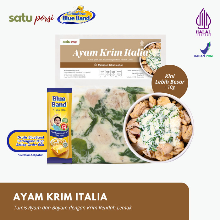 

✨TERLARIS -Frozen Food Satu Porsi Ayam Krim Italia