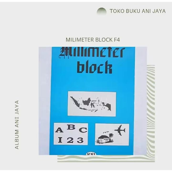 

MILIMETER BLOCK F4 BERKUALITAS TERBAIK (PER PCS)