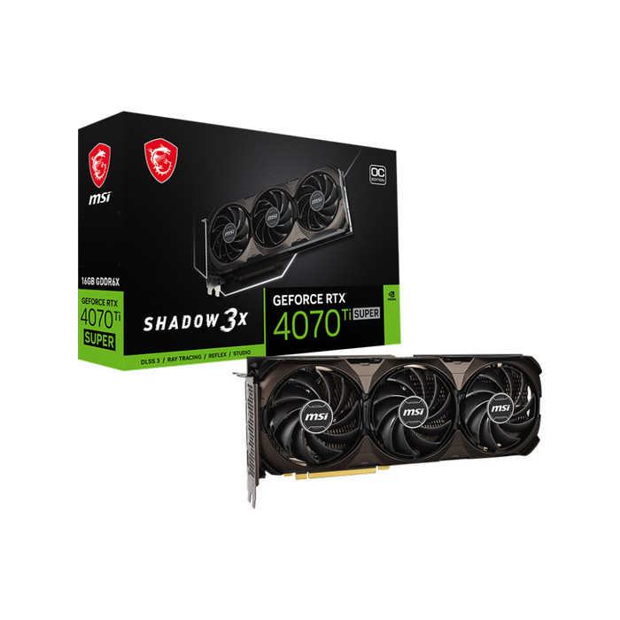 MSI GeForce RTX 4070 Ti SUPER 16GB SHADOW 3X OC