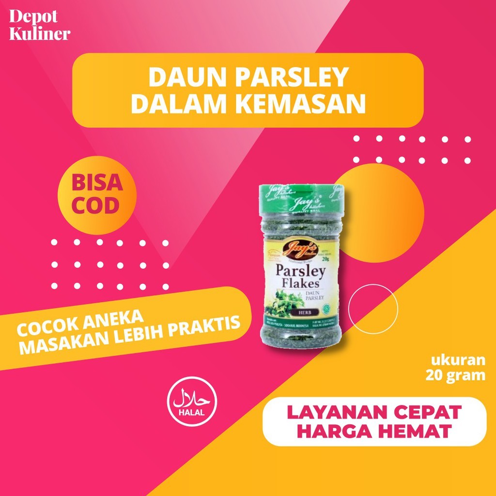 

Jay's kitchen parsley flakes 20g (daun parsley)