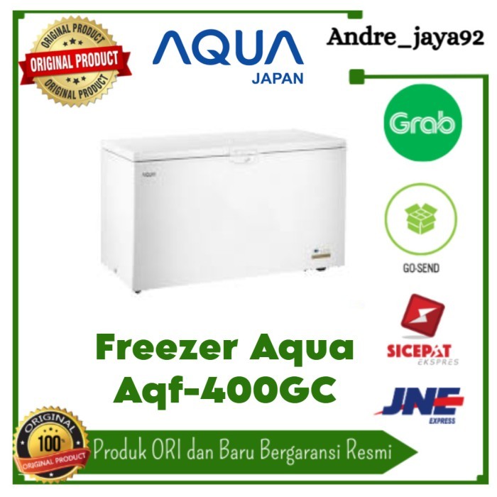 Chest Freezer Box lapisan Pcm 400 liter Aqua AQF-400GC