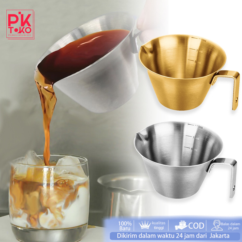 Gelas Takar Kopi Shot Glass Espresso Stainless 304 Measuring Cup Gelas Espresso Gelas Ukur Espresso