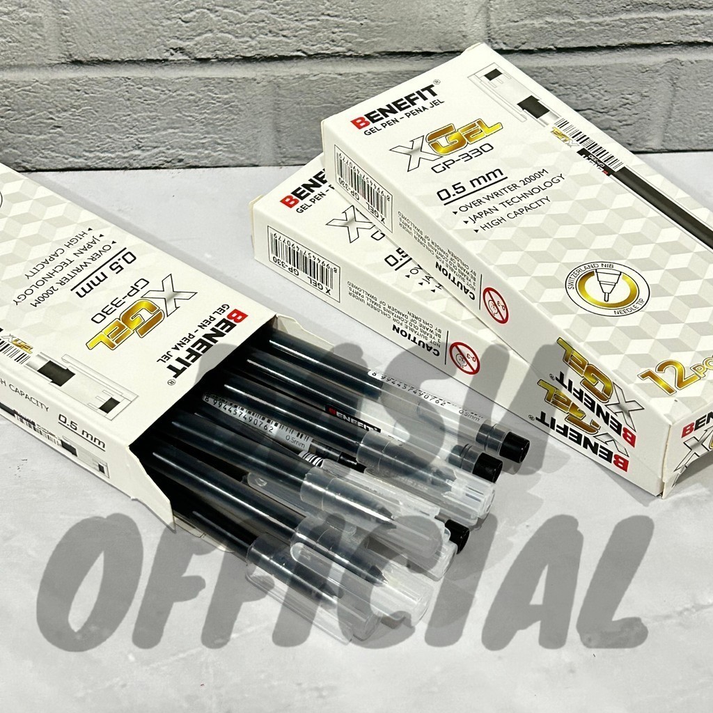 

ECER 1 PCS Pena Gel XGel GP-330 Gel Pen BENEFIT 0.5mm