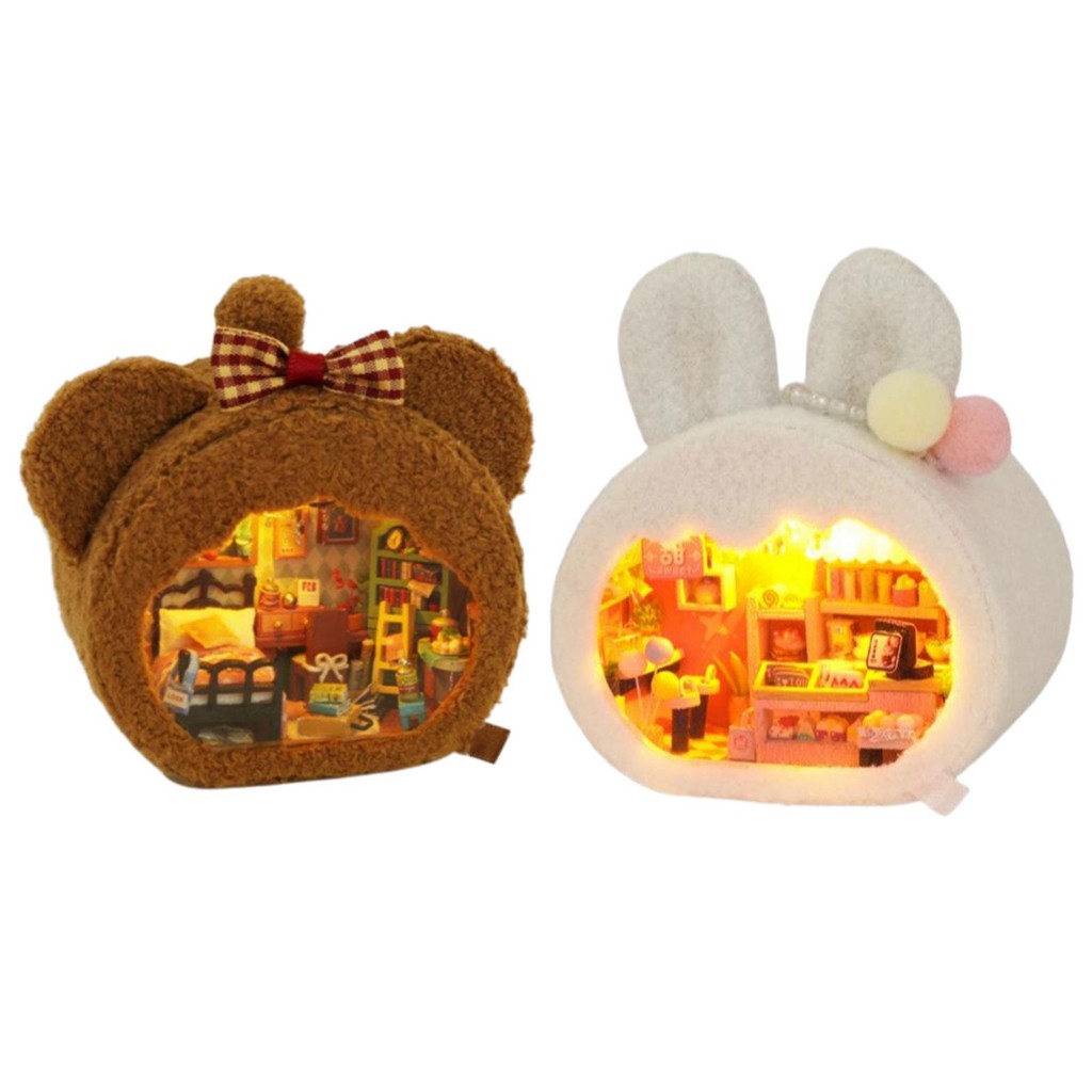 Diy Miniature Dollhouse With Accessories Dollhouse Diy Kits Handmade Diy Mini House Model For Girls Teens Toddlers Holiday Gifts