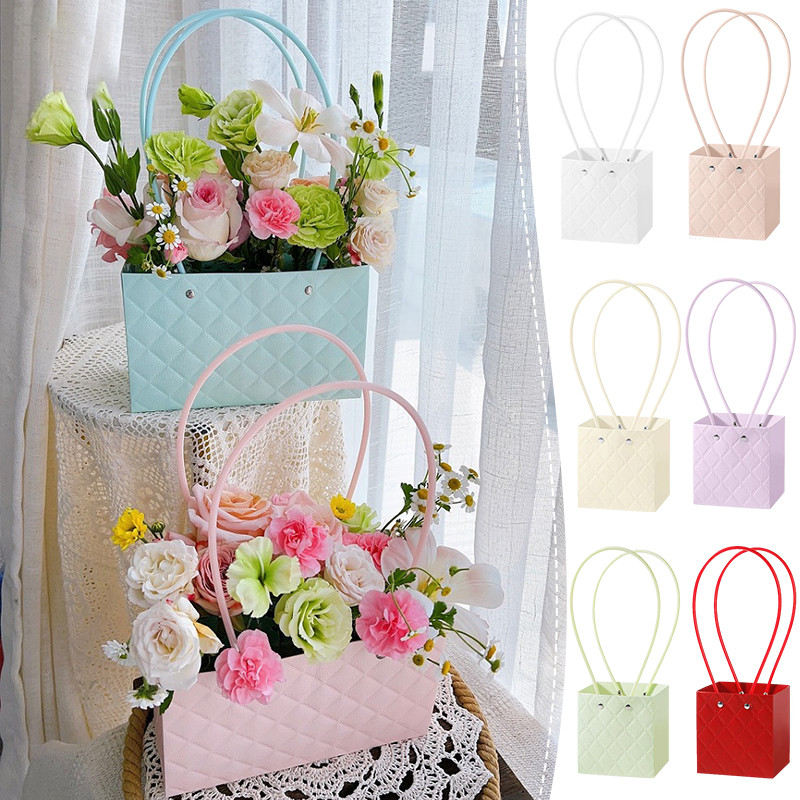

Flower Wrapping Paper Packaging Supplies Bouquet Packing Gift Boxes Ins Bouquet Packaging Bag with Handle Wedding Party Supplies