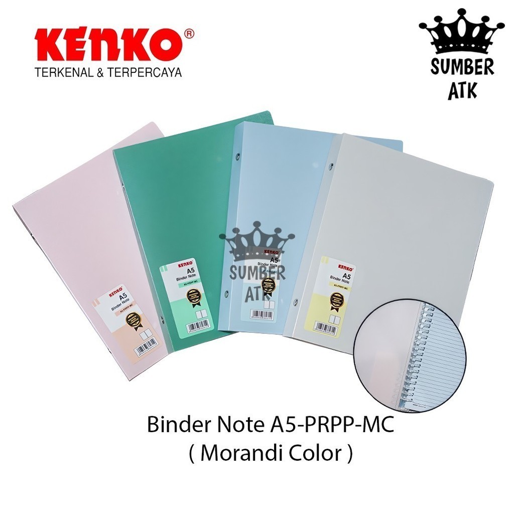

Binder Note A5 A5-PRPP-MC Morandi Color Buku Tulis KENKO