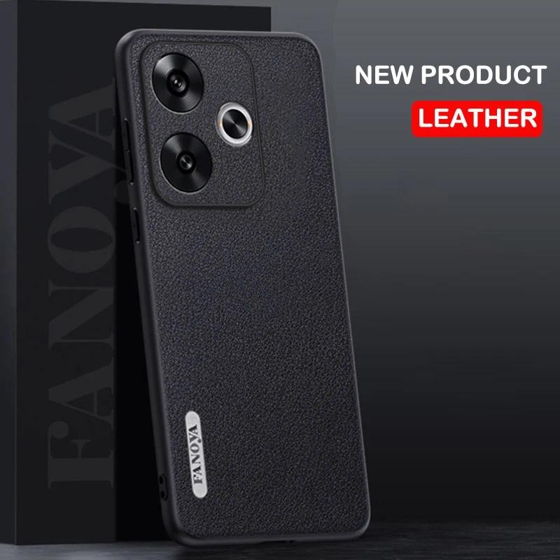 For Xiaomi Redmi Turbo 3 Turbo3 RedmiTurbo3 Leather Case Vegetable Tanning Silicone Protection Hard 