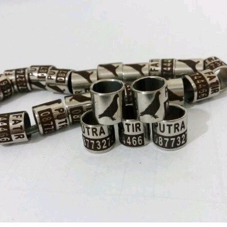 MURAH RING BURUNG  baja merpati blok variasi tinggi 1cm terbaru