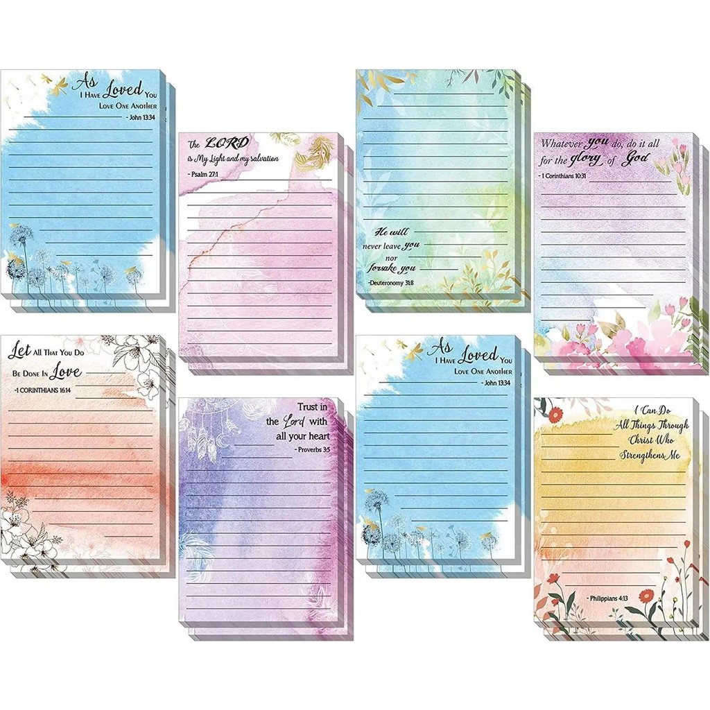 

50Sheets Daily Weekly Month Planner Shopping Check List Portable Flowers MemoPad To Do List Sticky Notes Stationery Sticky Notes
