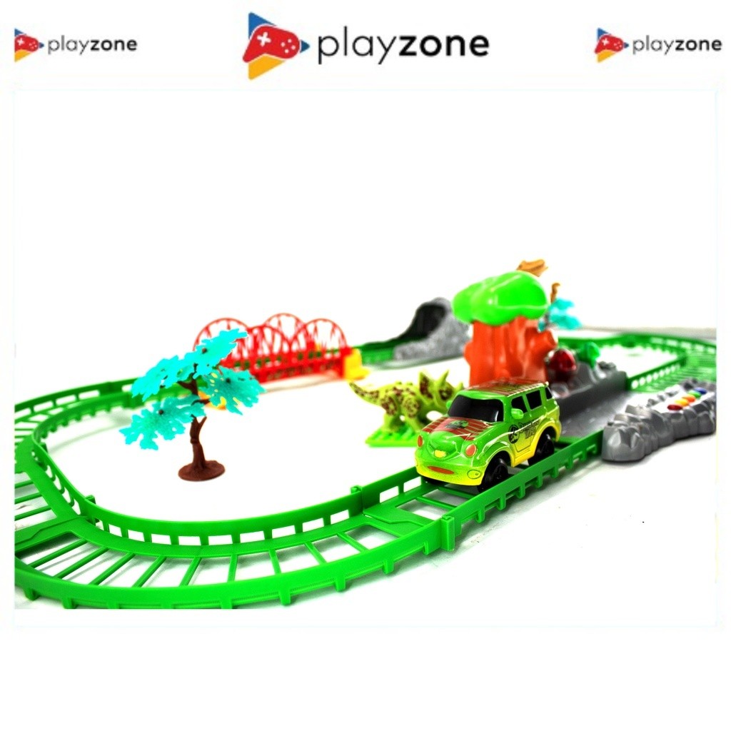 HAPPY TRACK DINOSAURUS PARADISE DIY BUILDING BLOCKS - TRACK DINOSAURUS