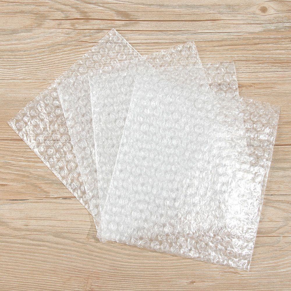 

50Pcs PE Clear Bubble Bag Shockproof Bag Double Film Cushioning Bag Plastic Protective Wrap Envelope Bubble Foam Packing Bags