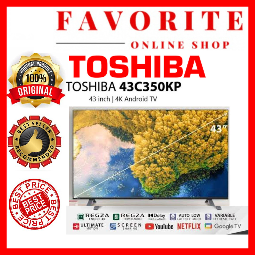 LED TOSHIBA 43 INCH 43C350 TOSIBA LED 43 INCH GOOGLE TV