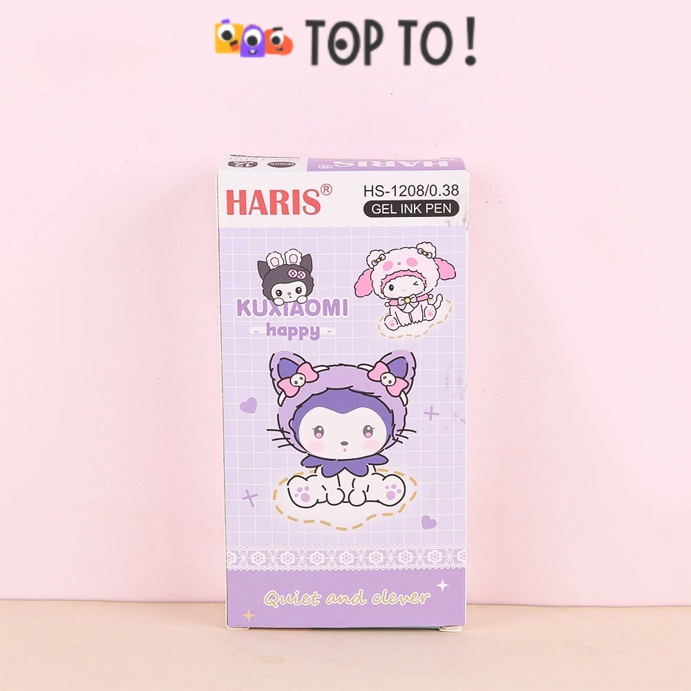 

(12pcs) Pulpen Ipen Youmei / Pen Motif Apel / Gel Pen Apple Karakter Sanrio