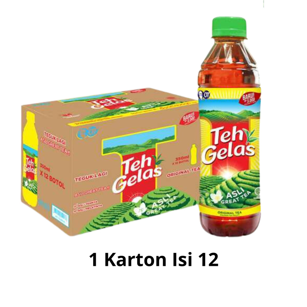 

Teh Gelas Botol 350 ML 1 Karton Isi 12 Botol