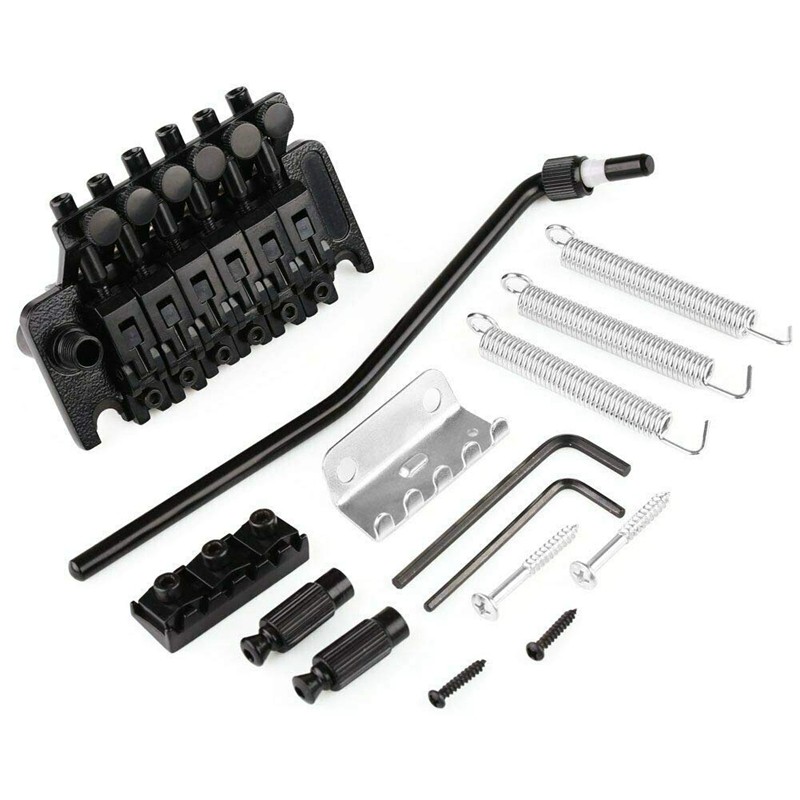 Electric Guitar Tremolo Bridge Assembly Double System Parts 2 Point St Strat Style Guitar Tremolo Br