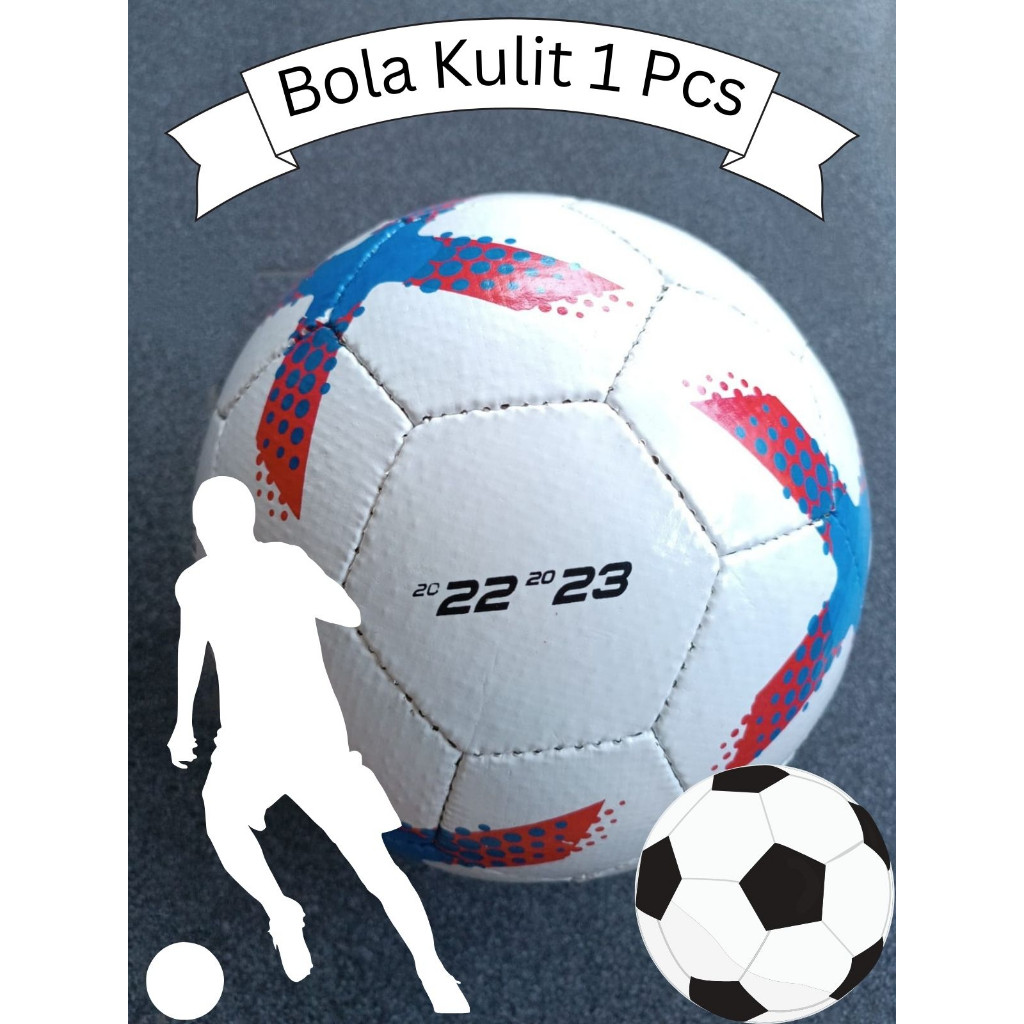 SEPAK BOLA KAKI REPLIKA BOLA PERTANDINGAN BAHAN KULIT 1 PCS