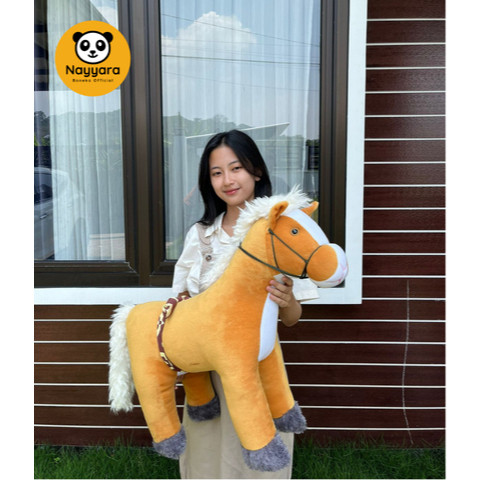 Boneka Kuda Standing berdiri Jumbo 1 Meter Premium SNI
