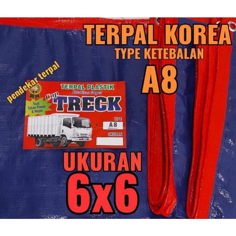 DISTRIBUTOR terpal Terpal Korea A8 ukuran 6x6 meter