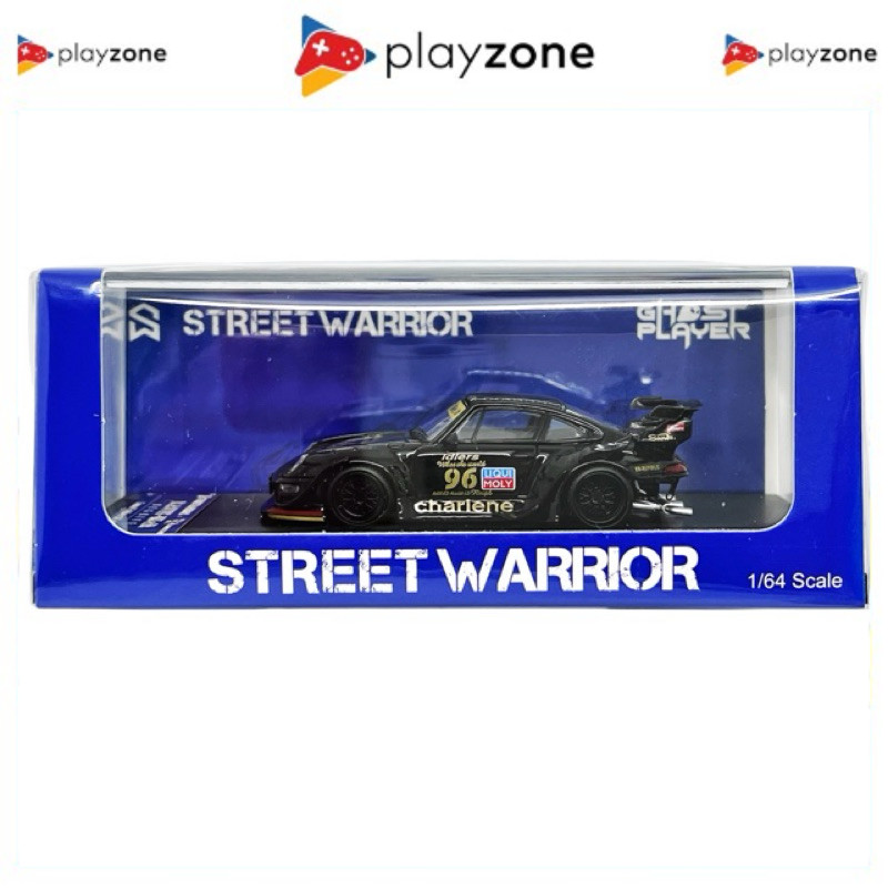 Street Warrior 64 Porsche RWB 993 Charlene Low Wing Black Limited Edition