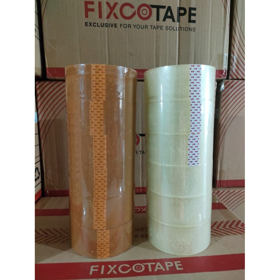 

Andma 6 PCS (1slop) LAKBAN BENING/COKELAT SUPER MURAH PROMO 45MM X 100 YARD - Putih