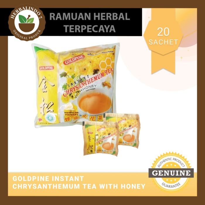 

( GOLDPINE )-Instant Chrysanthemuym Tea With Honey - Krisan Plus Madu ORIGINAL PRODUK