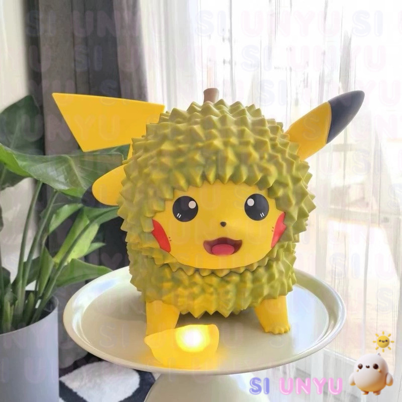 33CM Pokemon Pikachu Durian Action Figure Besar Lucu Gemoy