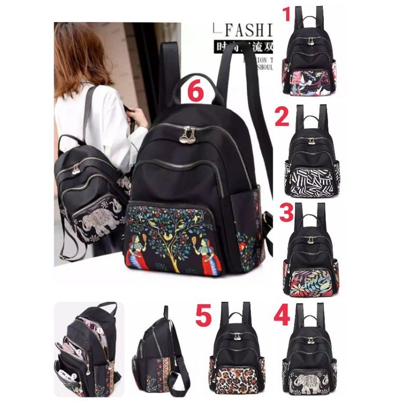 CHIBAO Tas Ransel Motif CB 3078-2