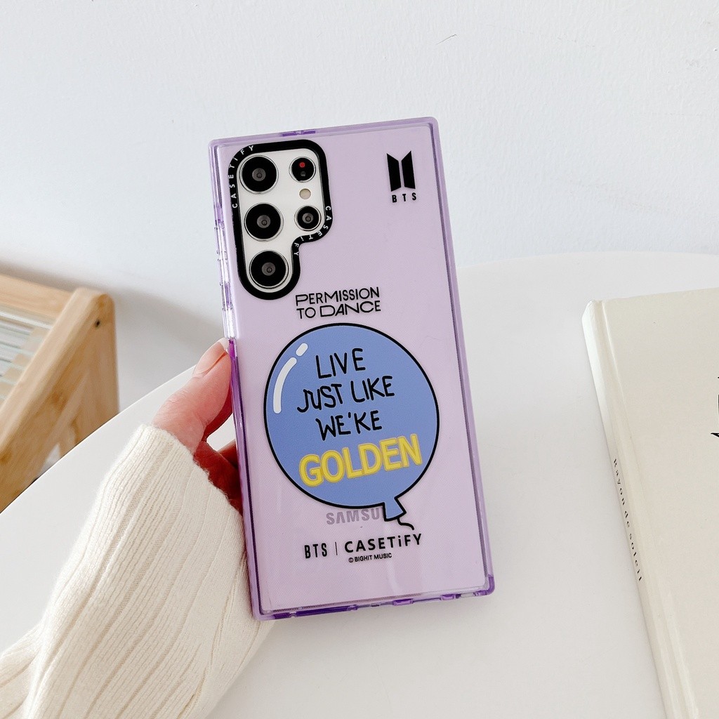 • BTS Casetify Soft Clear Phone Case for Samsung Galaxy S21 S22 S23 S24 Plus Ultra +