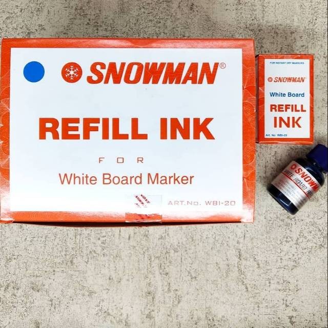 

[S_ATK] Refil Spidol Snowman White Board Biru