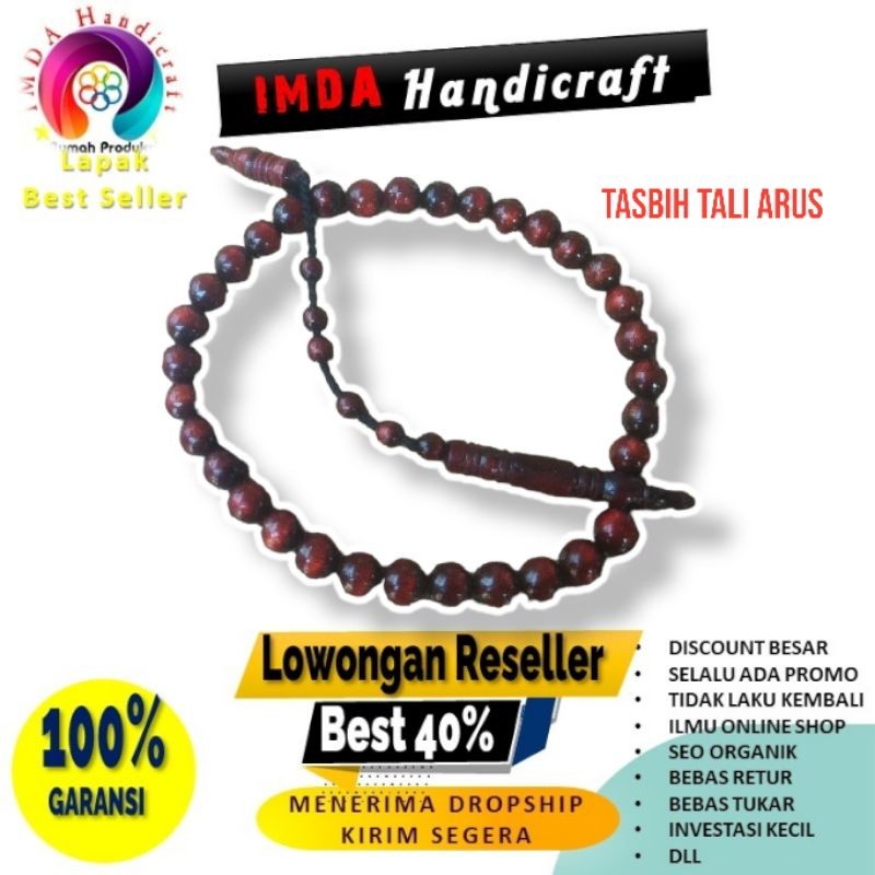 IMDAHANDICRAFT Tasbih tali arus 99 Super istimewa