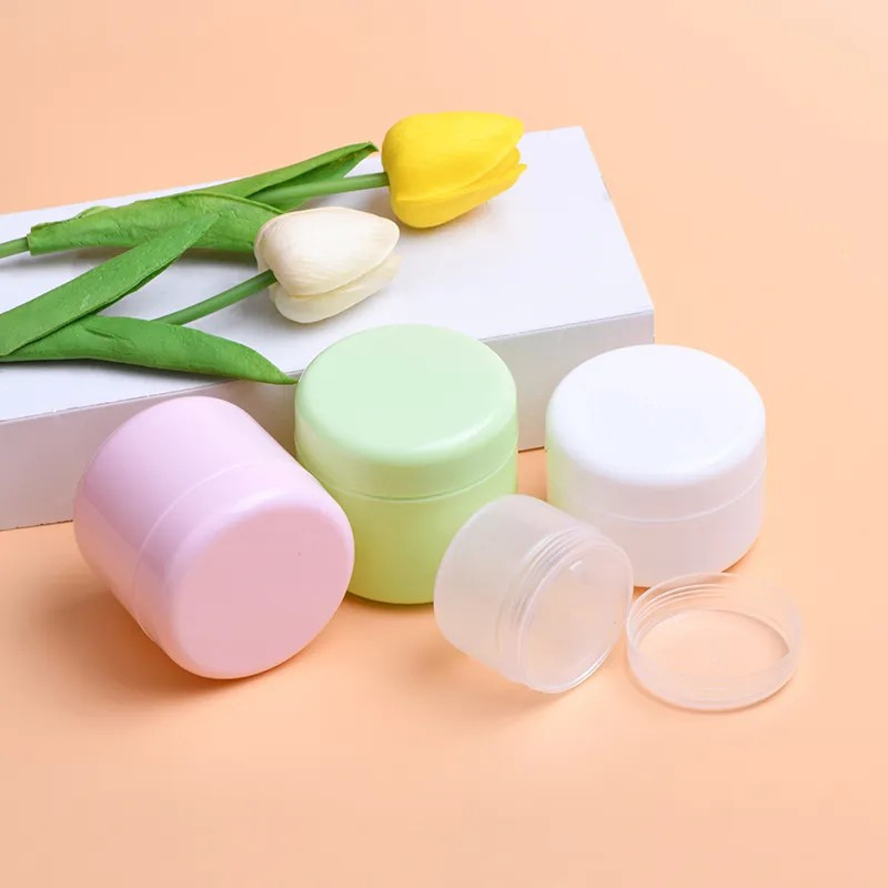 (TOS) Pot Krim Plastik 30gr Wadah Kosmetik Jar 30ml Pot Cream Wajah 30 gr - PINK