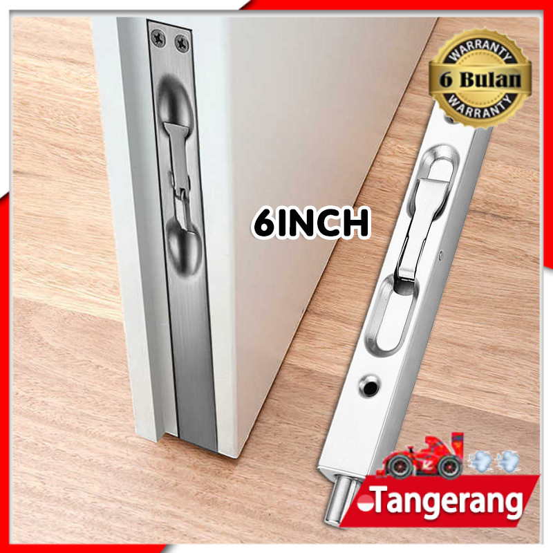 Grendel Pintu Tanam 6 Inch Flush Bolt Slot Pintu Flush Bolt Dekkson