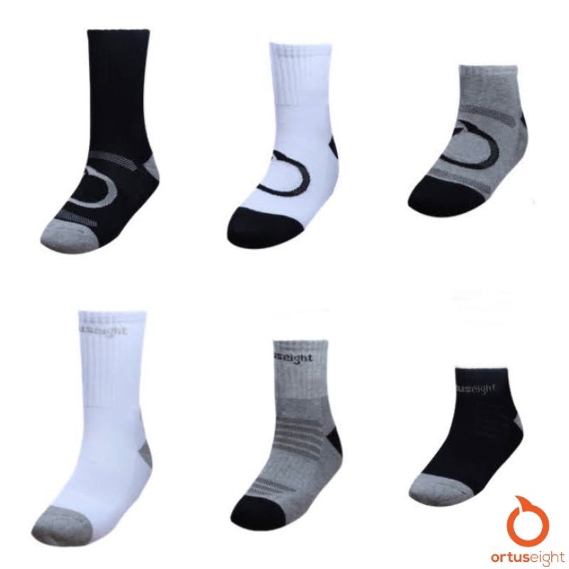 Kaos Kaki OrtusEight Rapid Swift Socks Panjang Pendek Ankle Long Short Badminton Futsal Olahraga Ort