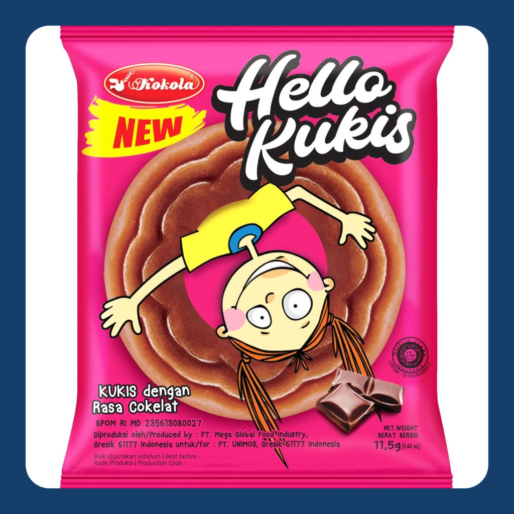 

Kokola Hello Cookies 8,6 Gr ( 1 bal Isi 20 Pcs )