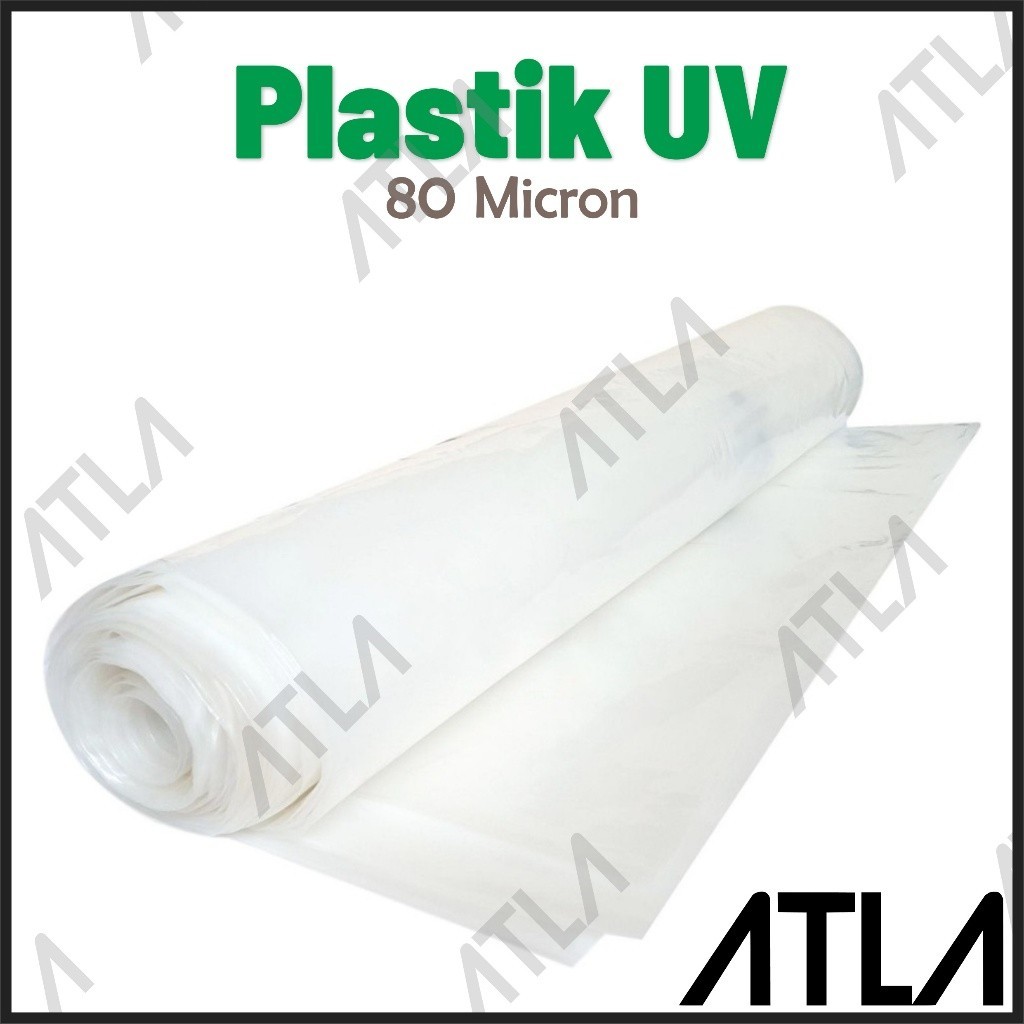 Plastik UV 2 3 4 6 Meter Roll Transparan Green House Film Tutup Atap Kolam Greenhouse Bening 2M 3M 6
