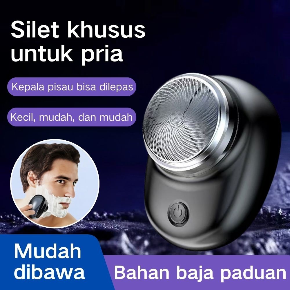 Alat Cukur Elektrik Portable Mini Untuk Pria Pisau Cukur Listrik Alat Cukur Kumis Dan Jenggot Alat C