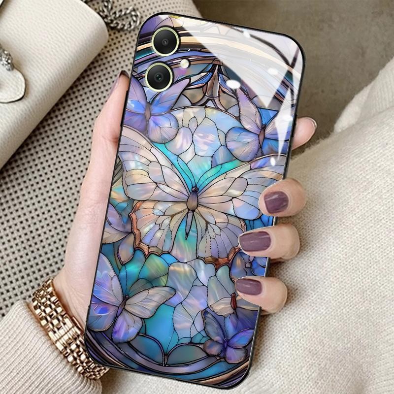 Tempered Glass Case For Samsung A05 A05s A02 A02s A03 A03 Core A03s A04 A04E A04s Silicon Back Delux