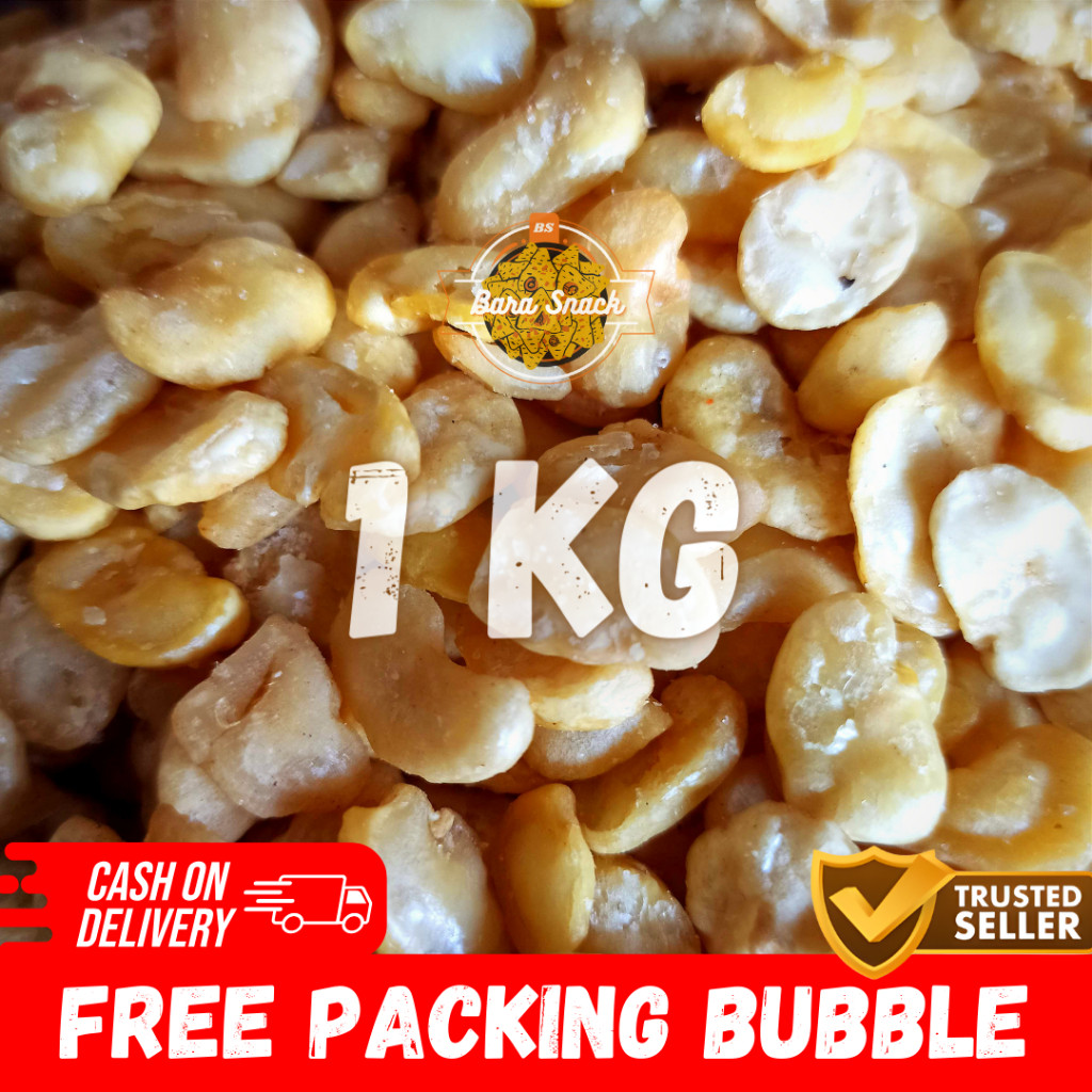 

[ 1KG ] Kacang Koro Kupas Asin Cap Jaipong / Camilan Snack Kiloan Murah -B